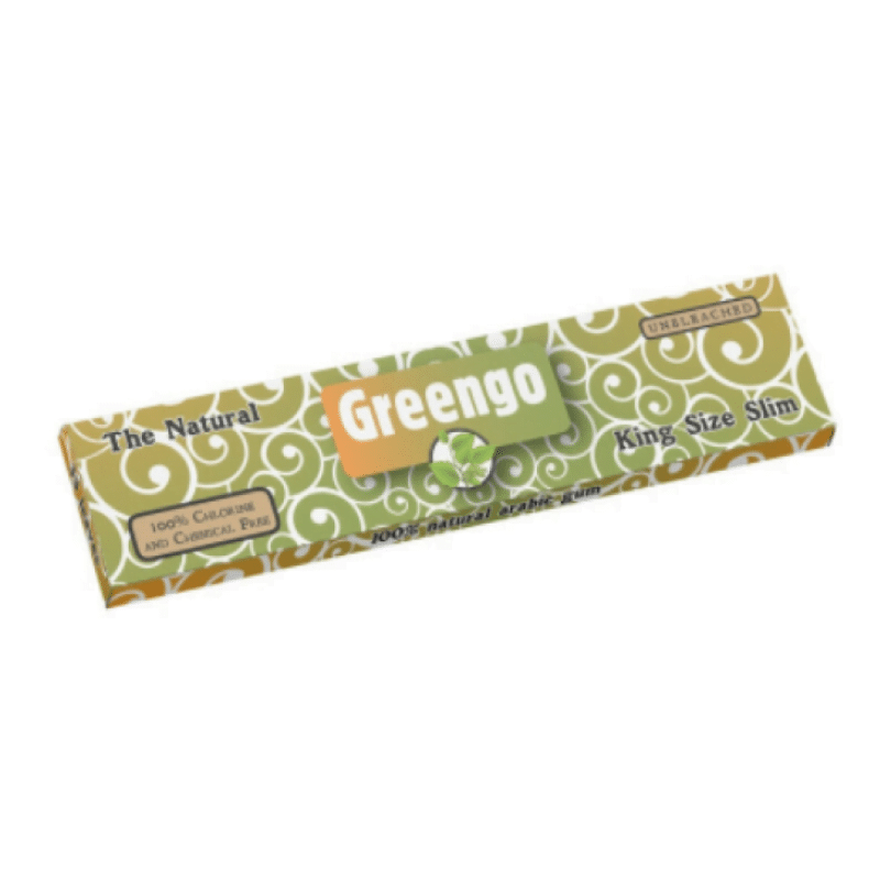 Greengo King Size Slim - Elige una experiencia de fumar ecológica con el papel Greengo King Size Slim. Hecho de papel sin blanquear para una opción sostenible y natural.