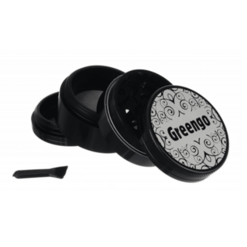 Greengo Grinder Negro - Haz que moler tus hierbas sea fácil y con estilo con el grinder negro de Greengo. Una herramienta esencial para los fumadores.