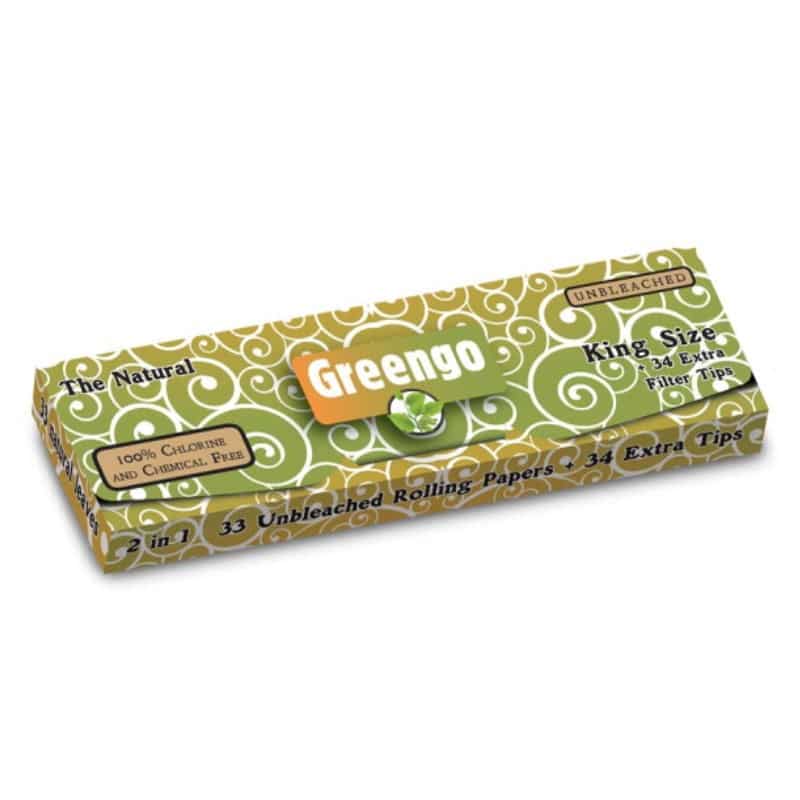 Greengo King Size Regular Papel - Disfruta de una experiencia de fumar natural y sostenible con el papel Greengo King Size Regular. Hecho de papel sin blanquear para fumadores conscientes.