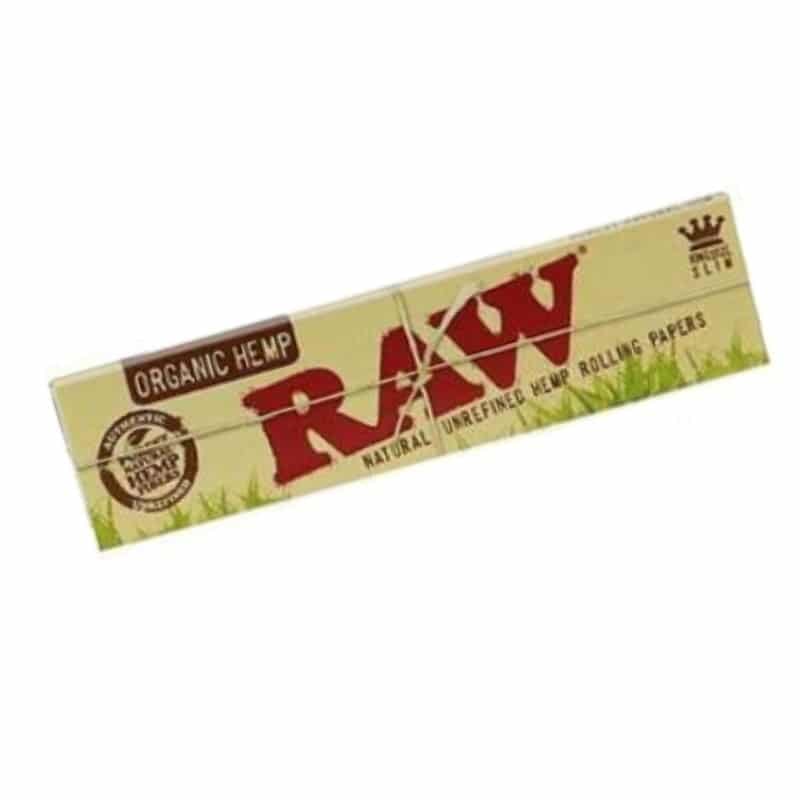 RAW Organic King Size Slim Lange Vloei: Papeles king size naturales y orgánicos para una experiencia de fumar pura.