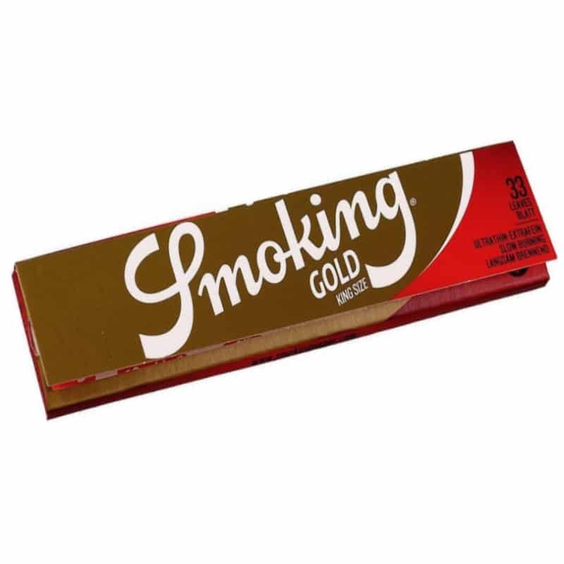 Smoking Gold King Size Slim: Papeles de lujo para una experiencia de fumar elegante y placentera.