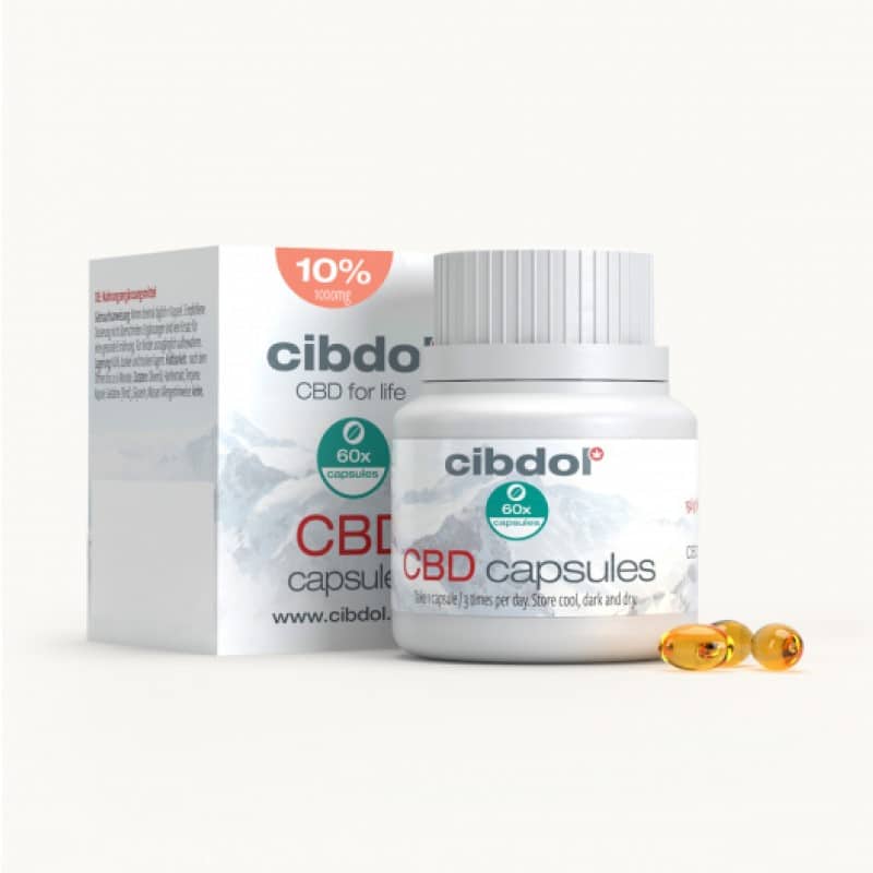 Cápsulas CBD Softgel 10% de Cibdol - Cápsulas de CBD de alta calidad con una concentración del 10%. Experimenta la conveniencia del CBD en prácticas cápsulas de Cibdol.