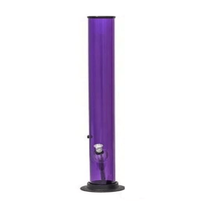 Bong acrílico transparente con acentos coloridos, ideal para una experiencia de fumar suave. Descubre bongs acrílicos duraderos y con estilo para tus necesidades de fumar.