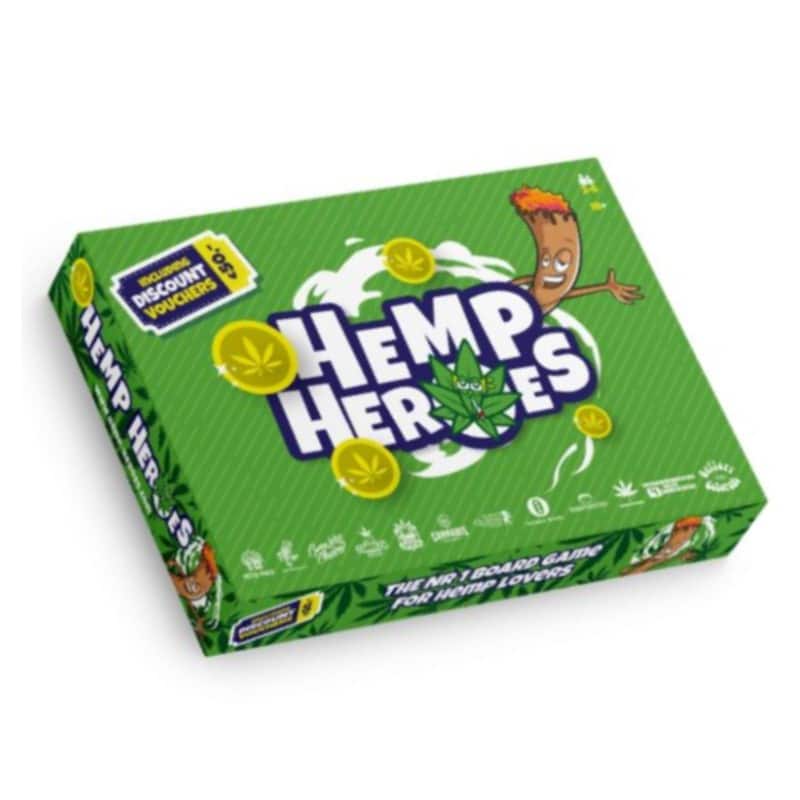 Hemp Heroes Juego de Mesa - Explora el mundo del cultivo de cáñamo y la sostenibilidad con el juego de mesa Hemp Heroes. ¡Educativo y divertido para todos!
