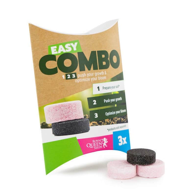 Easy Combo Booster Pack de Royal Queen Seeds: una combinación práctica de impulsores para el crecimiento óptimo de cannabis. Descubre los beneficios del Easy Combo Booster Pack.