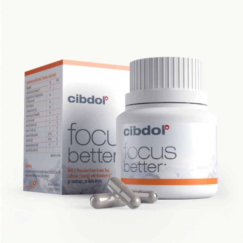 Cápsulas Focus Better de Cibdol - Mejora tu concentración y enfoque con estas cápsulas de alta calidad. Descubre los beneficios de las cápsulas Focus Better.