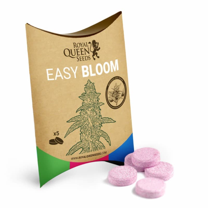 Tabletas Bloom Booster de Royal Queen Seeds - Incrementa la floración con prácticas tabletas para obtener mejores cosechas. Descubre el poder de las Tabletas Easy Bloom Booster.