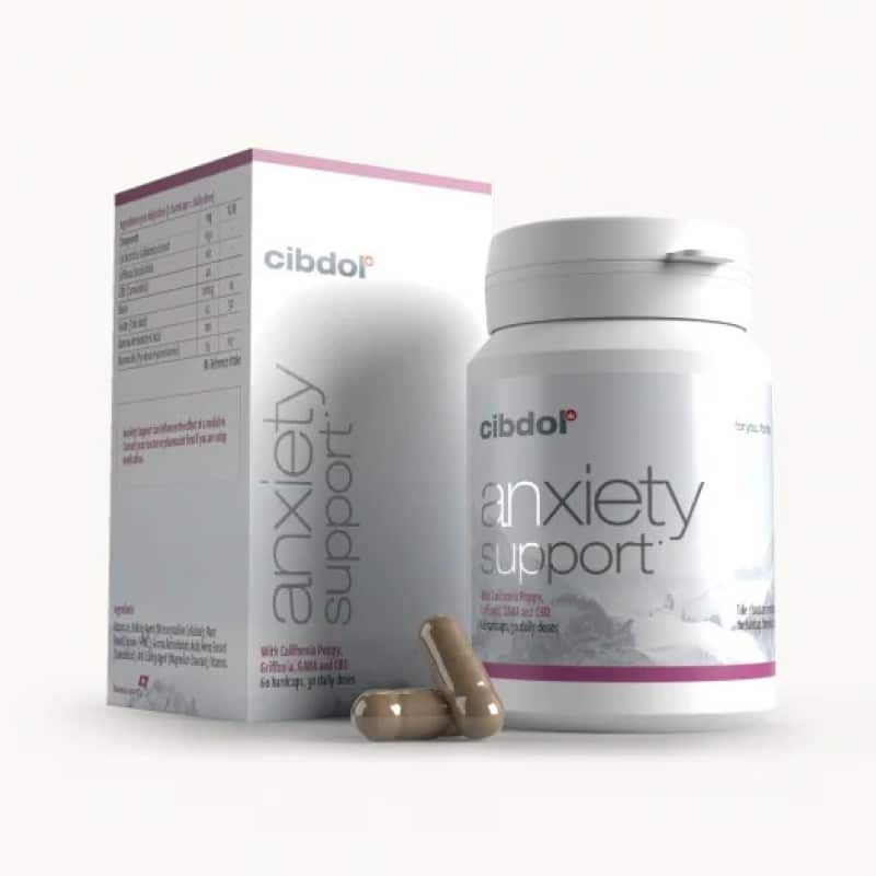 Cibdol Anxiety Support - Apoyo natural para la ansiedad y el estrés. Descubre los beneficios de las cápsulas Anxiety Support de Cibdol.