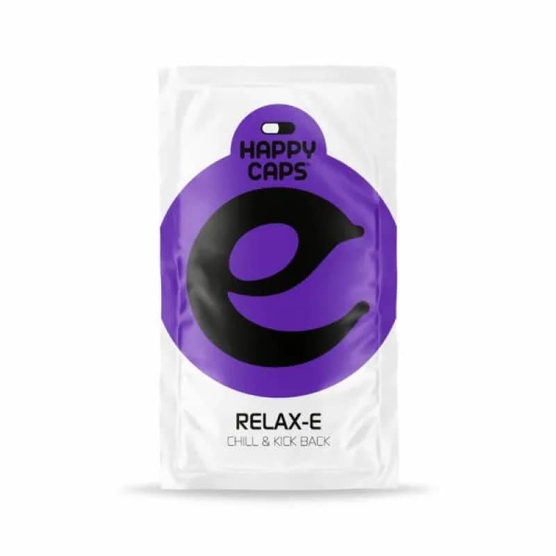 Relax-E de Happy Caps - Relájate y descansa con las cápsulas Relax-E. Una fórmula natural para reducir el estrés y promover una sensación de calma.