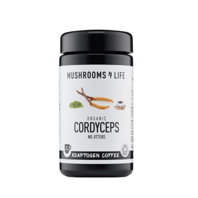 El paquete de Café Power de Cordyceps de Mushrooms4Life con un contenido de 60 gramos.